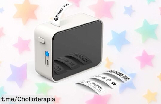 Impresionante etiquetadora portátil Pristar P15 que imprime fácilmente sin tinta y se conecta por Bluetooth; oferta increíble a precio de escándalo, ¡no te quedes sin la tuya!