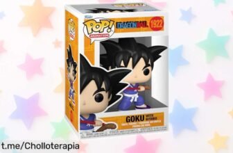 Impresionante figura Funko Pop! de Goku con Nyoibou, ¡ahora a un precio que no se puede creer y perfecta para tu colección! No te quedes sin ella, es una joya para los fans.