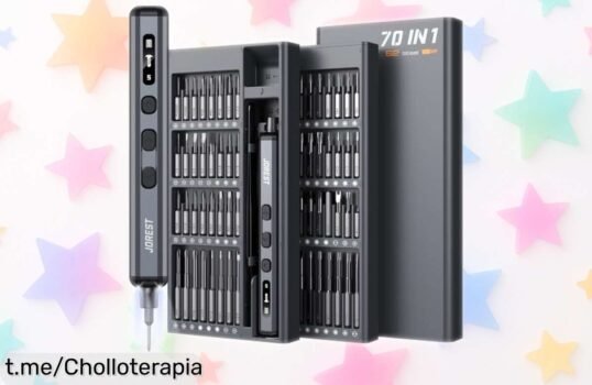 Impresionante juego de destornillador eléctrico de precisión 70 en 1 JOREST, ¡solo por tiempo limitado a un precio increíble que no te puedes perder!