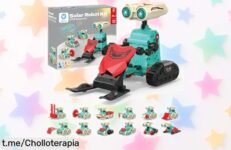 Impresionante kit Sillbird 21 en 1 para montar 21 robots solares, ¡ahora a un precio de ganga! Diversión y creatividad para los peques que no querrás dejar escapar.