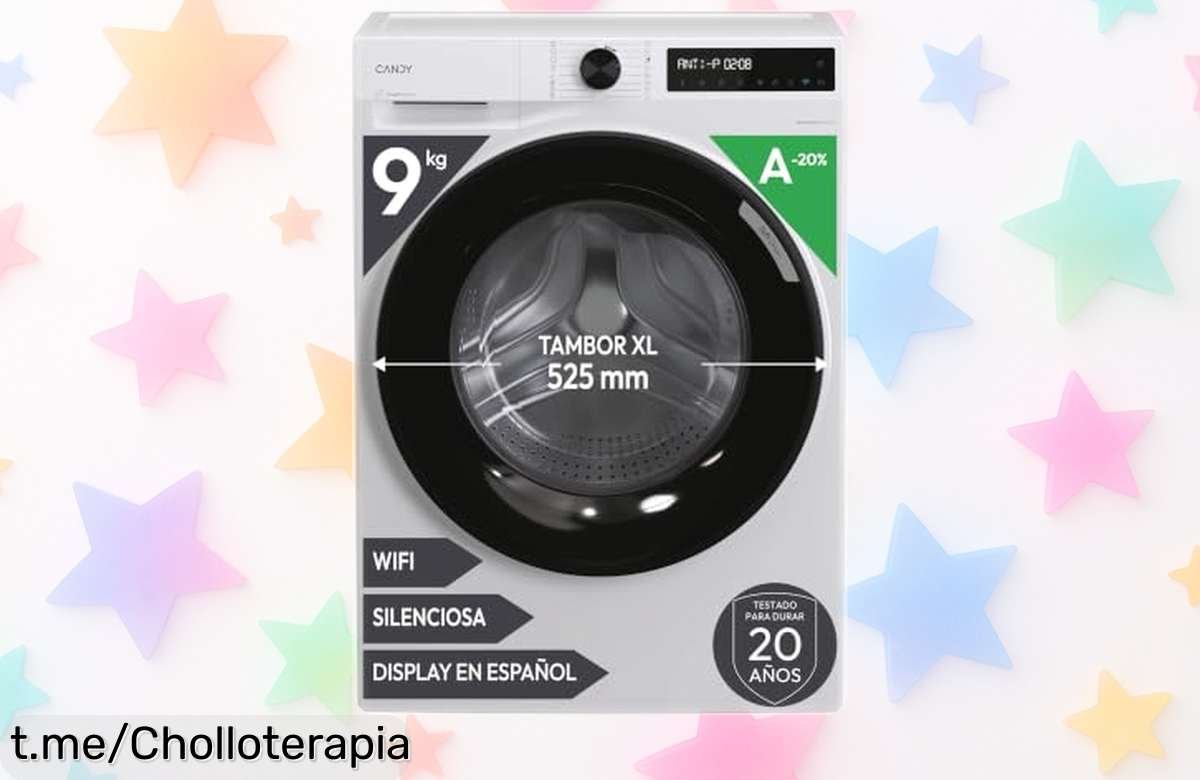 Impresionante lavadora Candy ProWash 500 BR con wifi y motor inverter a precio loco: ¡lava rápido, silenciosa y controla desde tu móvil! No dejes escapar esta oferta única que te hará el día.