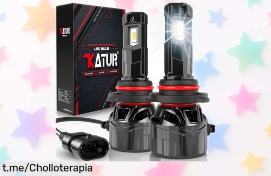 Impresionante pack de 2 bombillas LED KATUR que iluminan como xenón y tienen ventilador silencioso, ¡ofertón irresistible para darle brillo a tu vida ahora!
