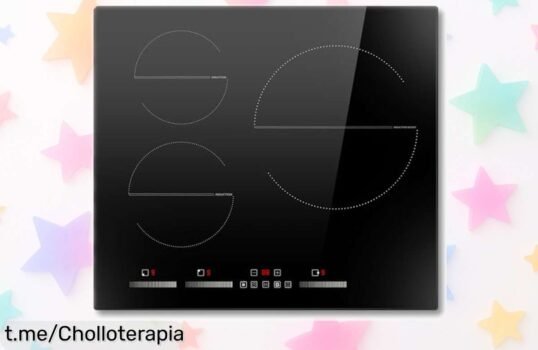 Impresionante placa de inducción con 3 fuegos y función Boost para cocinar al instante, ¡aprovecha este chollo que hará brillar tu cocina ya mismo!