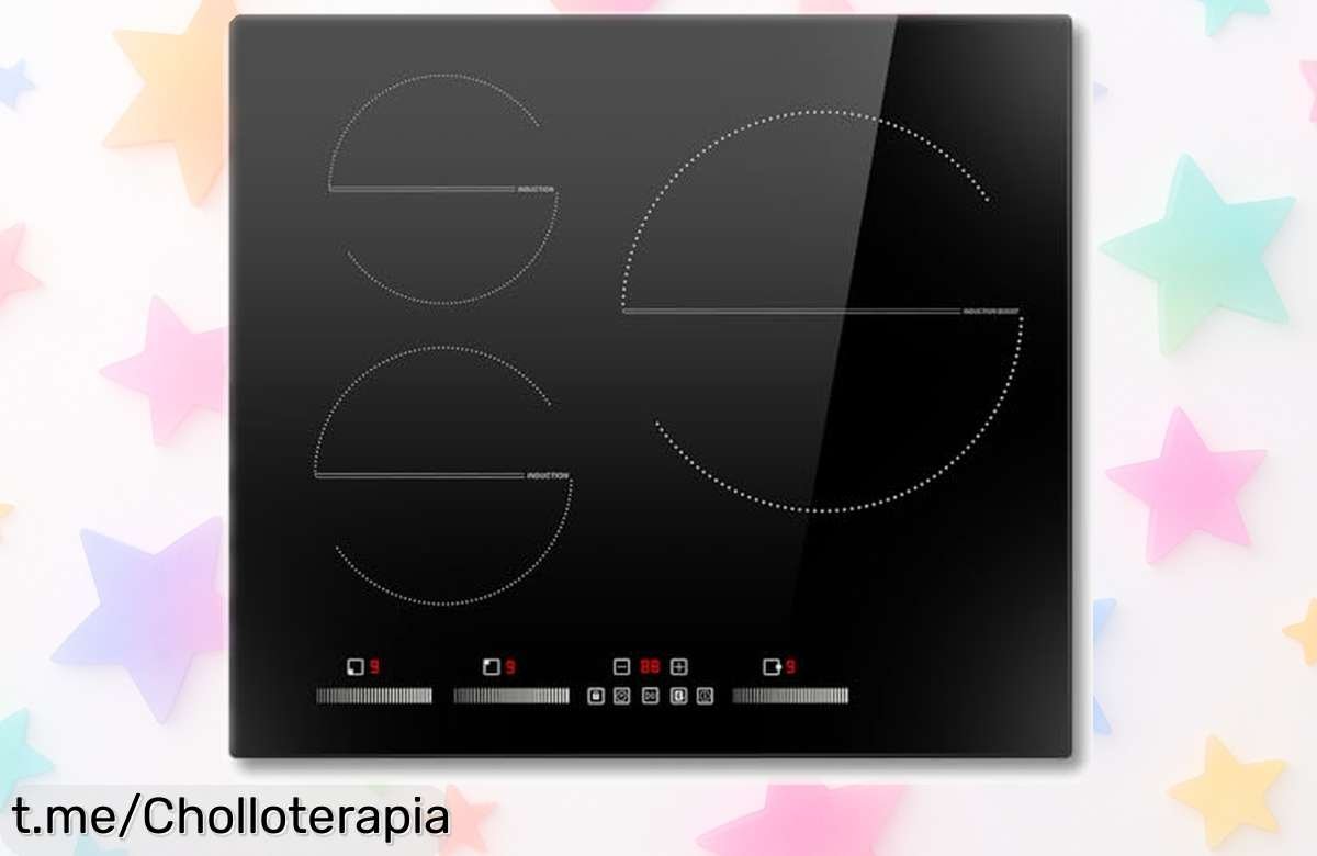 Impresionante placa de inducción con 3 fuegos y función Boost para cocinar al instante, ¡aprovecha este chollo que hará brillar tu cocina ya mismo!