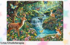 Impresionante puzzle de 1000 piezas Huadara con ciervo espejo, ¡ahora a un precio increíble! Monta momentos únicos y diviértete con tus seres queridos.