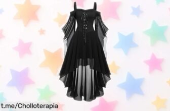 Impresionante vestido medieval para mujer con encaje: ¡disfraz único y original a precio de escándalo! Lúcete en Halloween o cosplay sin complicaciones, no te lo pierdas.