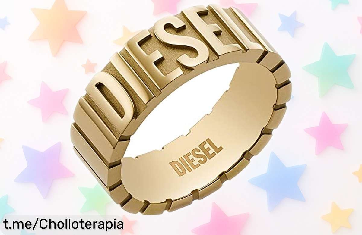 Impresionantes anillos de acero inoxidable Diesel para hombre con brillo duradero a precio regalo; ¡consigue el tuyo ahora y brilla como nunca!