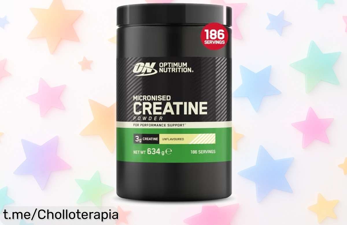 Impulsa tu energía con la creatina monohidrato micronizada de Optimum Nutrition, a un precio de escándalo que no querrás dejar escapar. ¡Aumenta tu fuerza hoy mismo!