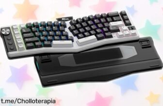 Incredible teclado mecánico ergonómico Alice inalámbrico RK Royal Kludge A72 a precio loco, juega y trabaja como nunca con hasta 550 horas de batería. ¡No dejes escapar esta oferta!