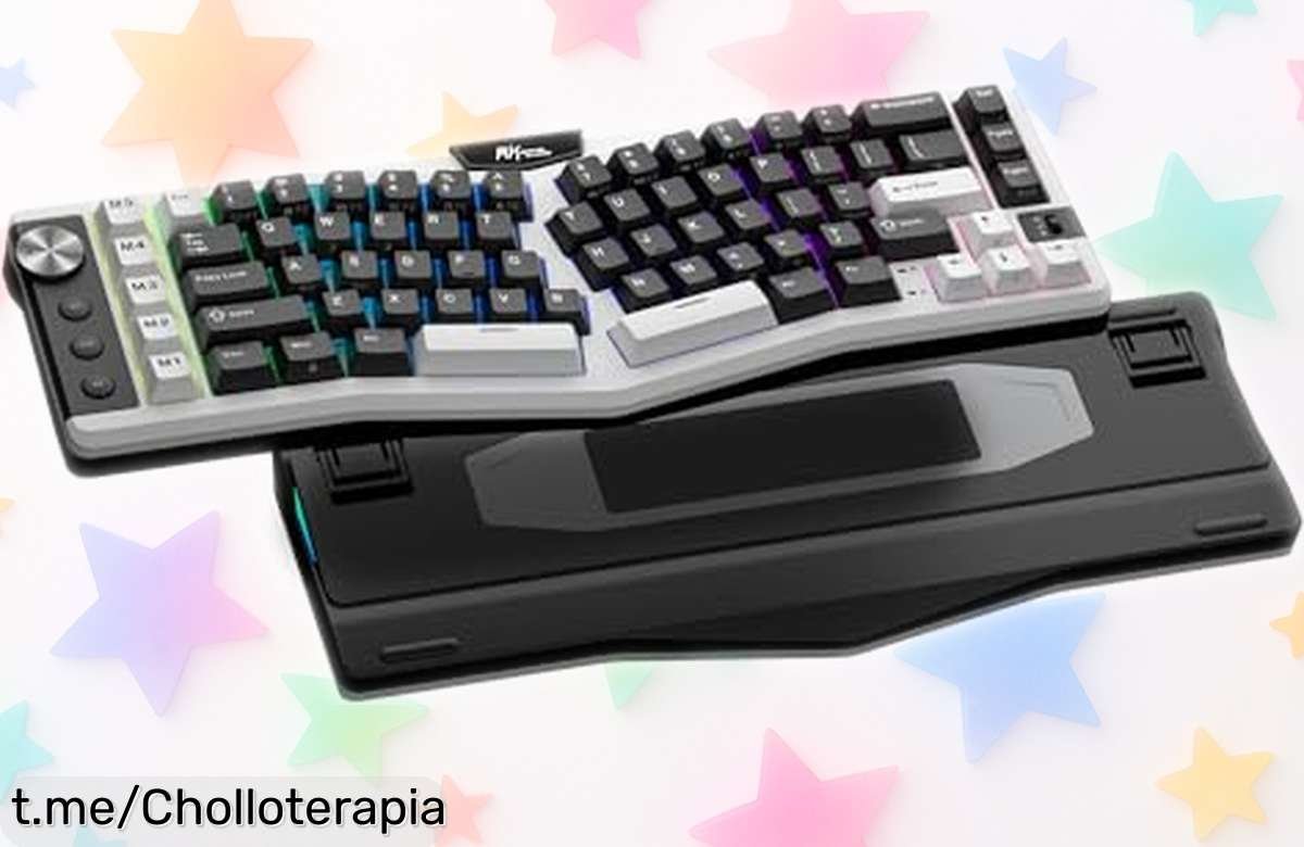 Incredible teclado mecánico ergonómico Alice inalámbrico RK Royal Kludge A72 a precio loco, juega y trabaja como nunca con hasta 550 horas de batería. ¡No dejes escapar esta oferta!
