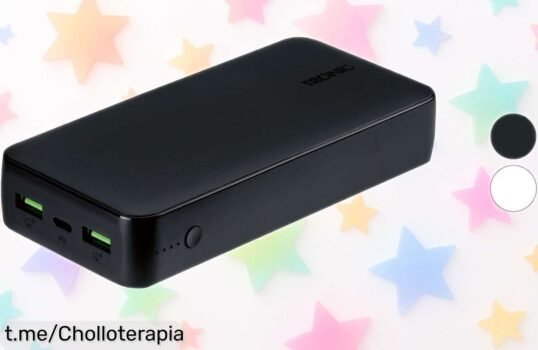 Increíble batería externa TRONIC de 20000 mAh a precio regalado, ¡sal sin miedo a quedarte sin carga y disfruta cada momento!