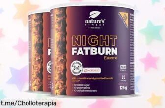 Increíble bebida en polvo nocturna Nature's Finest Night Burn Extreme, ¡con Morosil y valeriana a un precio de locura! Dale a tus noches el toque que necesitan y despierta renovado.