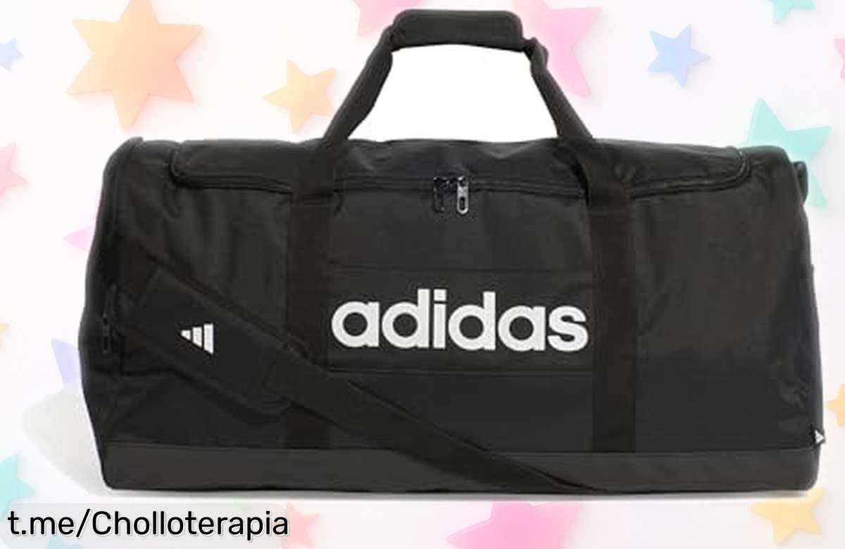 Increíble bolsa de deporte adidas Essentials Linear con bolsillos seguros a un precio que te dejará boquiabierto, ¡no te quedes sin la tuya y prepara para triunfar!