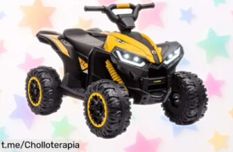 Increíble coche eléctrico HOMCOM 12V con luces y sonido en un ofertón que tu niño nunca olvidará, ¡aprovecha esta oportunidad que no se repite!