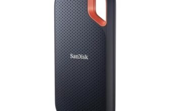 Increíble disco duro SSD externo portátil SanDisk Extreme 1TB a un precio rebajado, guarda tus archivos volando y sin miedo a golpes o agua, ¡no dejes pasar este super chollo!