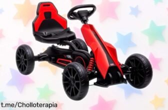 Increíble kart a pedales HOMCOM para peques de 3 a 8 años, diversión sin límites y control total por un precio regalado que no querrás dejar escapar.