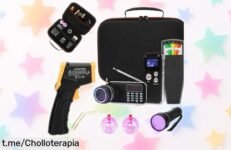 Increíble kit de caza de fantasmas con 11 piezas para tus investigaciones paranormales. Aprovecha este super chollo y vive emocionantes aventuras llenas de misterio.