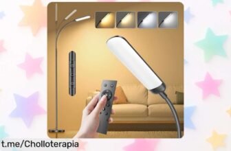 Increíble lámpara de pie LED YICAIZI con control táctil y mando a distancia: regula luz perfecta para tus momentos en casa, ¡oferta irrepetible que no puedes dejar pasar!