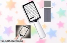 Increíble lupa de mano AMFUN con luz LED regulable, perfecta para ver cada detalle ¡No te pierdas este precio regalado y transforma tus tareas diarias en algo sencillo!