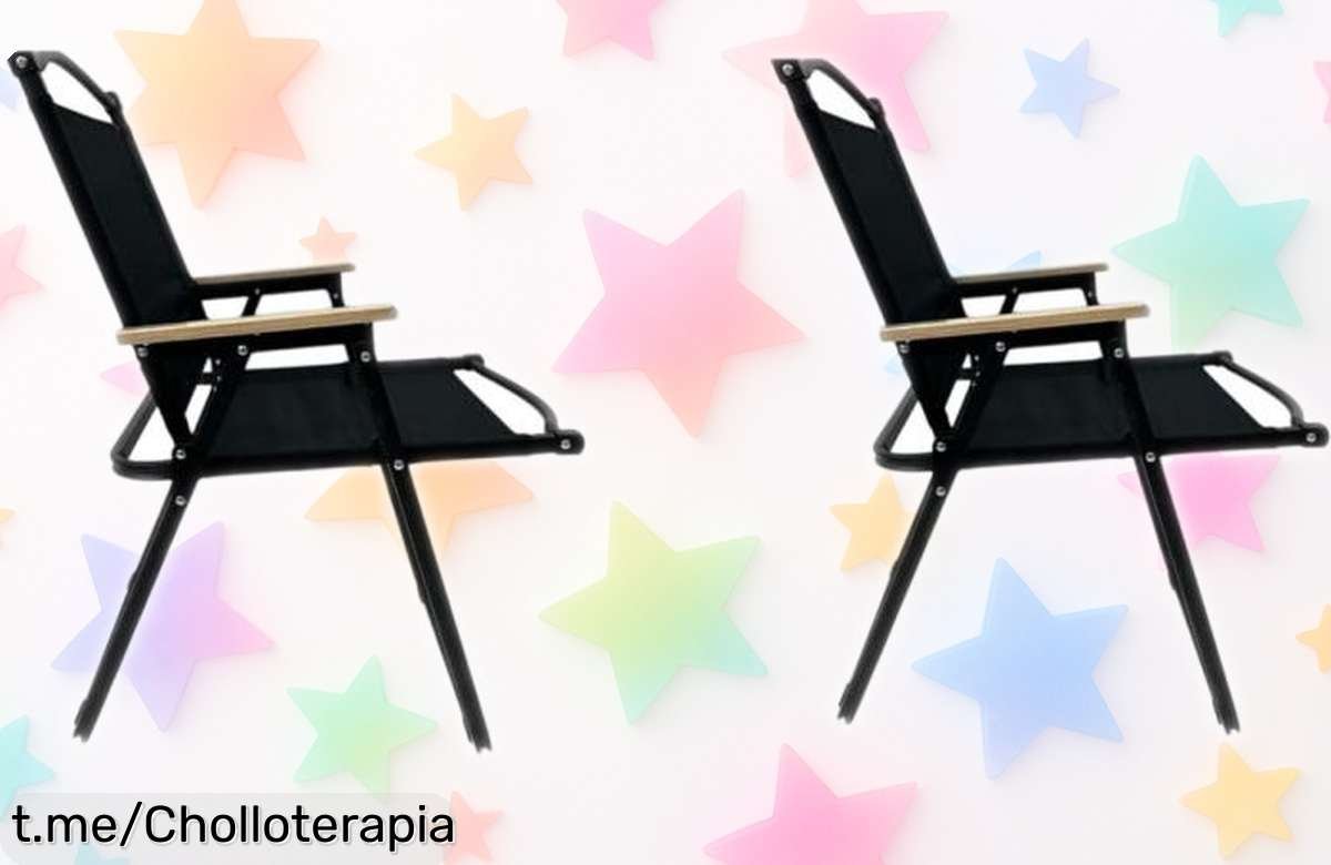 Increíble pack de 2 sillas plegables para playa con reposabrazos, ¡precio locazo y diseño que enamora! Prepárate para disfrutar del sol como nunca antes.