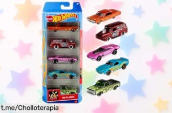Increíble pack de 5 coches Hot Wheels a escala, ¡solo para los más peques! Una colección que hará volar su imaginación mientras juega y ahorra con este súper chollo.
