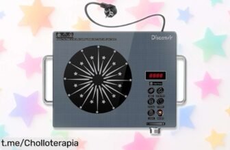 Increíble placa vitrocerámica portátil con temporizador y 2000W de potencia, ¡descuentazo que no se repite! Cocina rápido donde quieras y lleva tus platos a otro nivel.