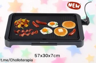 Increíble plancha de asar eléctrica doble cara que se cocina sola, ¡con el cupón te la llevas a precio de risa! Aprovecha esta oferta y disfruta como nunca cada comida.