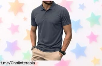 Increíble polo deportivo PinSpark para hombre, seco y elástico, perfecto para golf y aventuras al aire libre; ¡aprovecha este ofertón que no querrás dejar pasar!