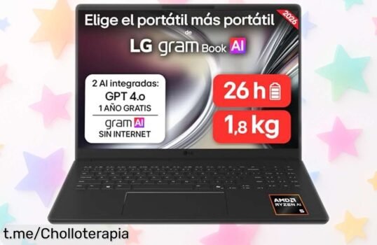 Increíble portátil superligero LG gram 16UD55U con Ryzen AI a precio regalado, potente y rápido como un rayo: ¡aprovecha esta oportunidad antes de que se acabe!