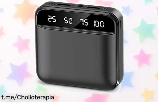 Increíble power bank 10000mAh con pantalla LED y carga rápida a un precio de ganga: ¡lleva siempre tu energía contigo y jamás te quedes sin batería cuando más lo necesitas!