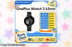 Increíble reloj inteligente OnePlus Watch 3 con batería de 5 días y GPS a un precio loco que cuida tu salud; ¡aprovéchalo antes de que se agote!