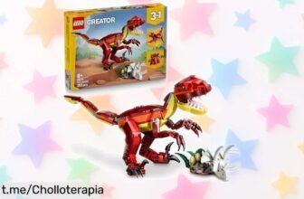 Increíble set de LEGO Creator 3en1 para construir dinosaurios, ¡rebajado a un precio loco! Desata la creatividad y vive mil aventuras jurásicas con tus pequeños.