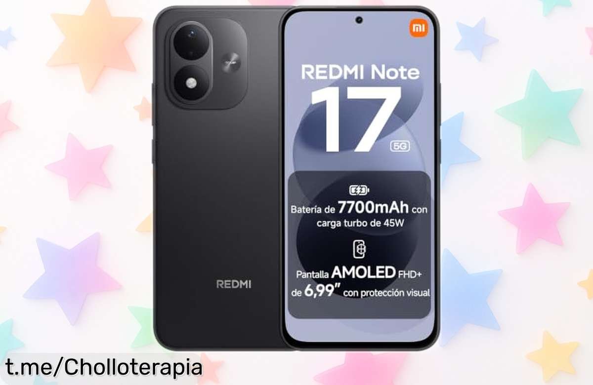 Increíble smartphone Redmi Note 17 5G con batería monumental y cámara de 50MP, ¡aprovecha este ofertón que no se repetirá!