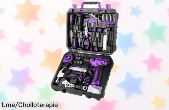Increíble taladro inalámbrico DEKO 8V con maletín y 126 piezas rebajado a precio de ganga, ¡no dejes pasar la oportunidad de hacer tus arreglos más fáciles y divertidos!