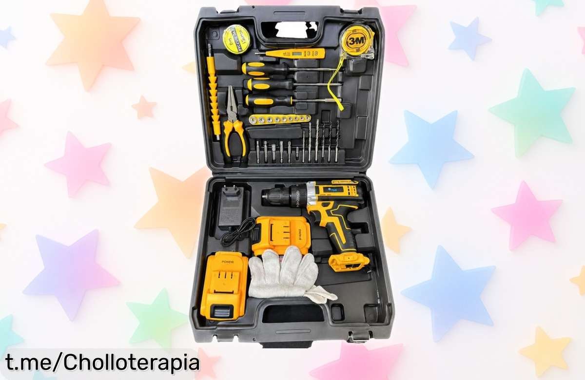 Increíble taladro inalámbrico de alta velocidad, la herramienta perfecta para tus proyectos DIY, ahora a un precio rebajado que no te querrás perder. ¡Hazlo ya!