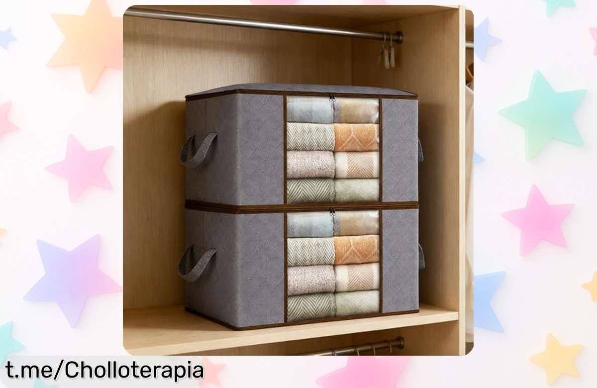 Increíbles bolsas de almacenaje de 90 litros que transforman tu armario pequeño y te llenan de espacio, ¡hazte con ellas ahora a un precio regalado!