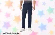 Increíbles pantalones elásticos Amazon Essentials para hombre, un super chollo que no se arruga y tiene bolsillos secretos; ¡no dejes pasar esta oferta!