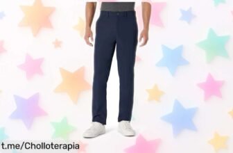 Increíbles pantalones elásticos Amazon Essentials para hombre, un super chollo que no se arruga y tiene bolsillos secretos; ¡no dejes pasar esta oferta!