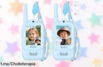 Increíbles walkie talkies infantiles Mafiti con videollamada y efectos de voz: ¡diversión a 300 m por un precio de escándalo que no puedes dejar escapar!