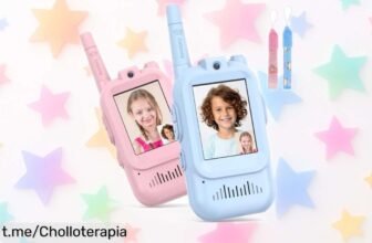 Increíbles walkie talkies para niños con videollamada y cambio de voz en pack de 2, ¡diversión asegurada por un precio que te dejará sin palabras!