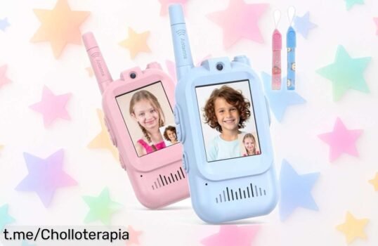 Increíbles walkie talkies para niños con videollamada y cambio de voz en pack de 2, ¡diversión asegurada por un precio que te dejará sin palabras!