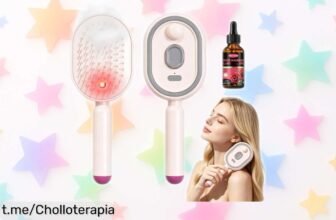 Innova tu rutina de cuidado capilar con el cepillo Electric Spray Air Cushion: desenreda, hidrata y deja tu cabello suave. ¡No te lo pierdas, es un chollazo total!