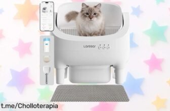 Inodoro eléctrico autolimpiante para gatos con sensor y aroma, ¡una pasada a un precio loco que tu peludo se merece! No dejes pasar esta oportunidad única.