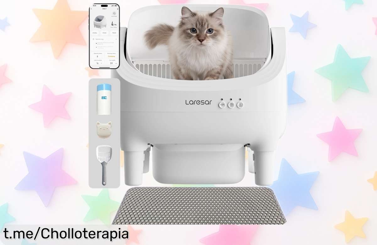 Inodoro eléctrico autolimpiante para gatos con sensor y aroma, ¡una pasada a un precio loco que tu peludo se merece! No dejes pasar esta oportunidad única.