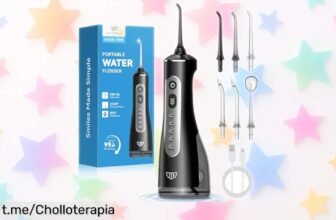 Irrigador bucal eléctrico JTF 300ML a precio de ganga: cuida tus dientes y encías en casa con este super chollo portátil, ¡no pierdas la ocasión de sonreír con confianza!