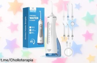 Irrigador bucal eléctrico JTF 300ML para dientes impecables a un precio loco que no verás dos veces, ¡aprovecha y cuida tu sonrisa como se merece!