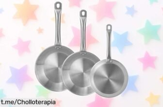 Juego de 4 sartenes Wellhome en acero inoxidable: ¡cocina como un chef con este super chollo a precio loco que no puedes dejar escapar!
