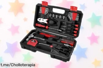 Juego de 62 herramientas manuales DEKOPRO en caja portátil a un precio loco que no puedes dejar pasar; ¡siempre listo para resolver cualquier emergencia!