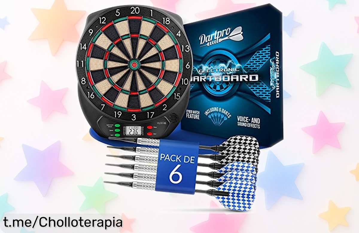 Juego de dardos electrónico DartPro Diana: ¡hasta 8 jugadores con 65 modos y pantalla LCD! Chollazo a precio loco que no puedes dejar pasar para divertirte al máximo.