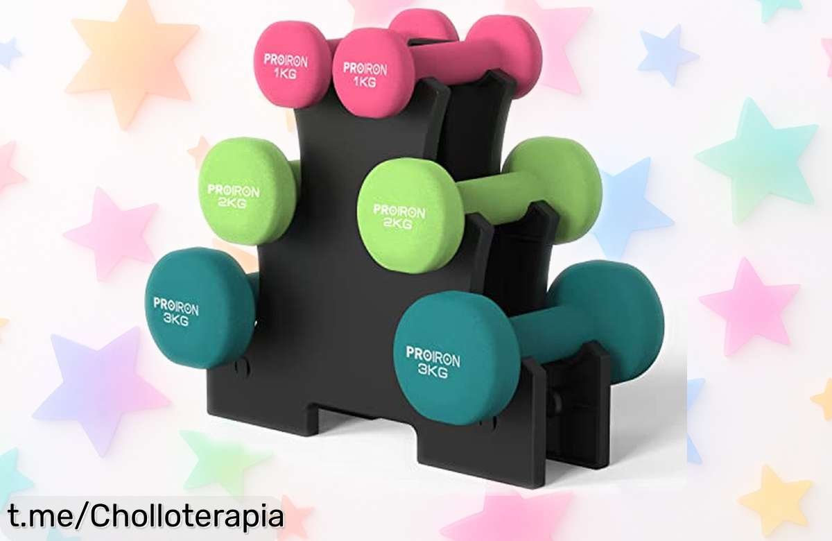 Juego de mancuernas PROIRON con 12kg: ¡remata tu entrenamiento con este super chollo que no puedes dejar pasar y disfruta del fitness en casa como nunca antes!